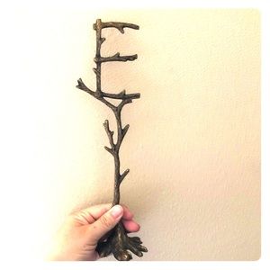 “E” Jewelry Stand from Anthropologie